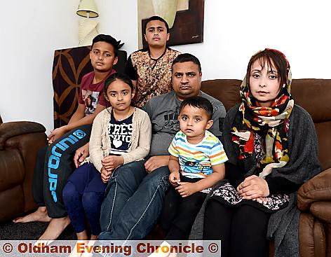 BILL threat . . . Rani Begum, right, and her family, from left, Zain Khan (12), Inayah Khan (7), Jamelle Khan (13), husband Abdul Quddus and Deen Khan (2) BILL threat . . . Rani Begum, right, and her family, from left, Zain Khan (12), Inayah Khan (7), Jamelle Khan (13), husband Abdul Quddus and Deen Khan (2)