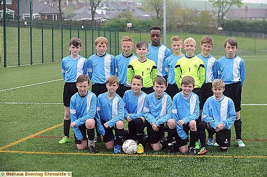 Crompton House yr 7
Back row - Patrick Killeen, Thomas Smith, Daniel Jones, Danny Duru, George Tudor, Alfie Wood, Harrison Green
GK - James Wynne, Harrison Cocker
Front Row - Liam Heap, Sam Bridges, Bailey Marsden (c), Connor McAndrew, Elliot Bailey, Aaron Hall Crompton House yr 7
Back row - Patrick Killeen, Thomas Smith, Daniel Jones, Danny Duru, George Tudor, Alfie Wood, Harrison Green
GK - James Wynne, Harrison Cocker
Front Row - Liam Heap, Sam Bridges, Bailey Marsden (c), Connor McAndrew, Elliot Bailey, Aaron Hall