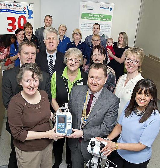 Pennine Acute Trust says thanks to MedEquip4Kids on its 30th birthday Pennine Acute Trust says thanks to MedEquip4Kids on its 30th birthday