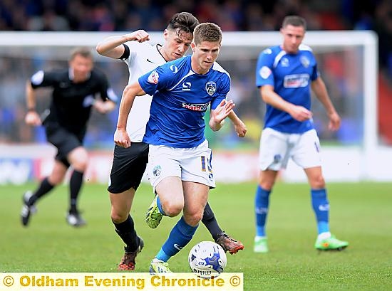 DANNY PHILLISKIRK: Tested the Bolton 'keeper with a second-half shot.