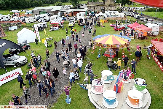 CROWDS start to gather at Saddleworth Show.