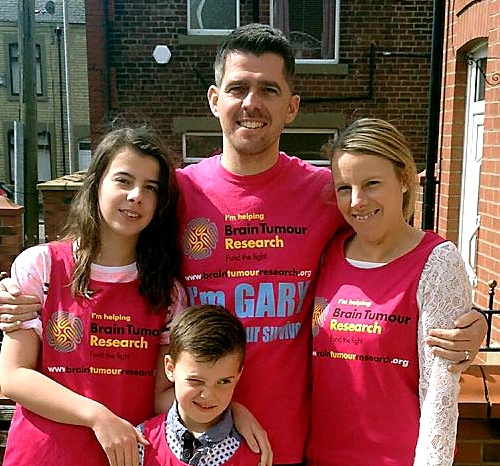 Gary with wife Claire and their children Poppy and Toby Gary with wife Claire and their children Poppy and Toby