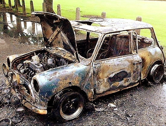 Jak’s burned-out Mini