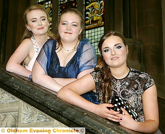 BEST friends . . . Olivia Wainright, Georgia Lloyd and Gabrielle Rudd