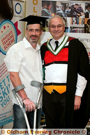 AWARD winner: Mike Patra and tutor Tim Wallis