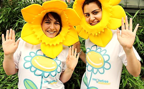 FRESH campaign . . . Jo Crossley and Amy Rowe from Tobacco Free Futures FRESH campaign . . . Jo Crossley and Amy Rowe from Tobacco Free Futures