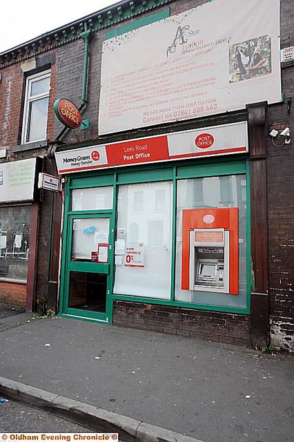 The Lees Road post office hit by the raiders The Lees Road post office hit by the raiders