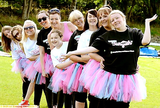 TEAM Tehyah organiser Heidi Shields (front) with her Tehyah Girls.