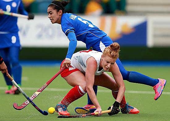 TOUGH SPOT: Nicola White in action TOUGH SPOT: Nicola White in action