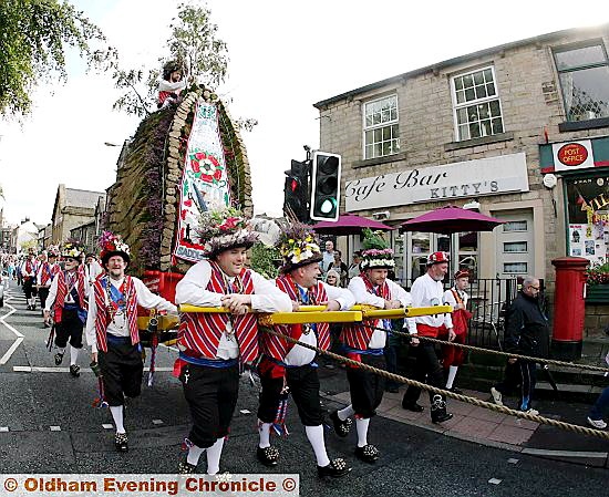 Saddleworth’s Rushcart parade. 