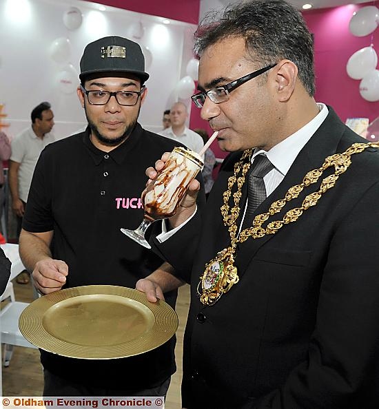 GOLDEN TOUCH: Luckman Ali with the Mayor, Councillor Ateeque-Ur -Rehman GOLDEN TOUCH: Luckman Ali with the Mayor, Councillor Ateeque-Ur -Rehman