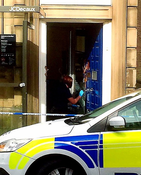 BANK attack: the sawn door. 