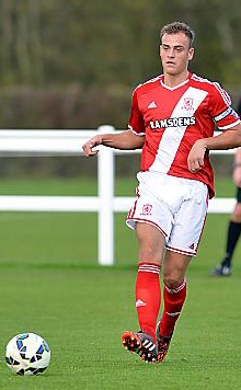LOAN DEAL . . . Middlesbrough’s Jonathan Burn.