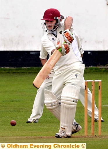 Greenfield batsman Pete Gill Greenfield batsman Pete Gill
