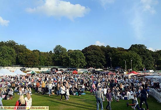 revellers enjoy the Party in the Park.