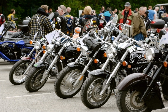 Wizard day: bikes line up at the event. Wizard day: bikes line up at the event.