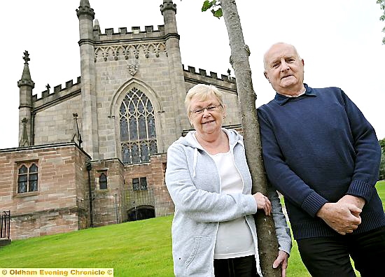 Pride in Oldham nominees John Dunkerley and Brenda Andrews. 