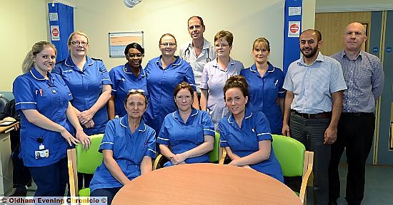 NOMINATED with pride . . . some of the haematology staff from F11 ward NOMINATED with pride . . . some of the haematology staff from F11 ward