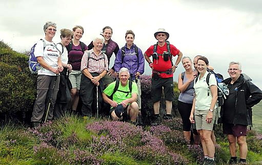 BEST foot forward . . . the trekkers who are off to the High Atlas Mountains