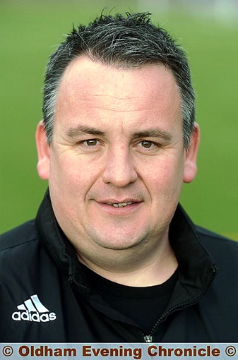 Sunday role . . . Royton Town manager Mark Howard. Sunday role . . . Royton Town manager Mark Howard.