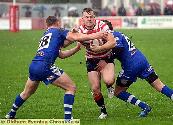 ON A RUN: Oldham’s Tom Ashton hopes his side can maintain their hot streak against Swinton on Sunday.