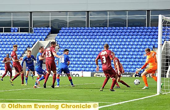 Joseph Mills scores Latics’ consolation goal
