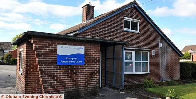 UNDER threat . . . Crompton Ambulance Station UNDER threat . . . Crompton Ambulance Station