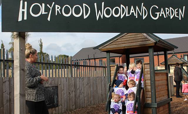 SMILING again . . . children at Holyrood Nursery
