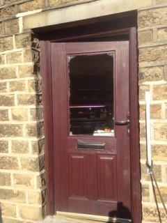 A HUGE rock was thrown through the front door of Scotts of Saddleworth