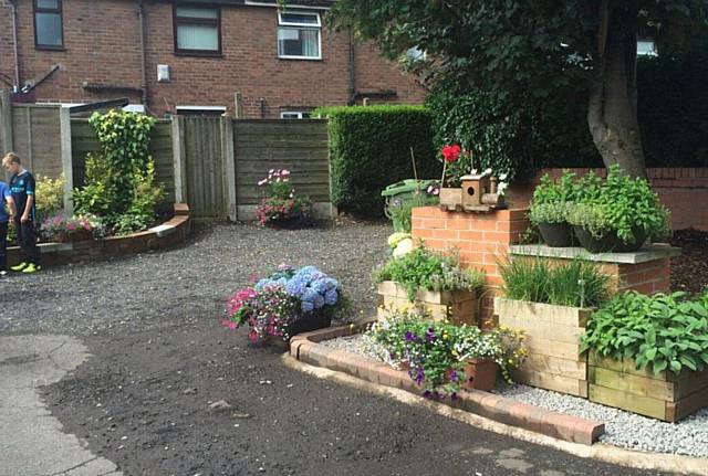 ALL spruced up . . . Burnley Lane and Laburnum Avenue