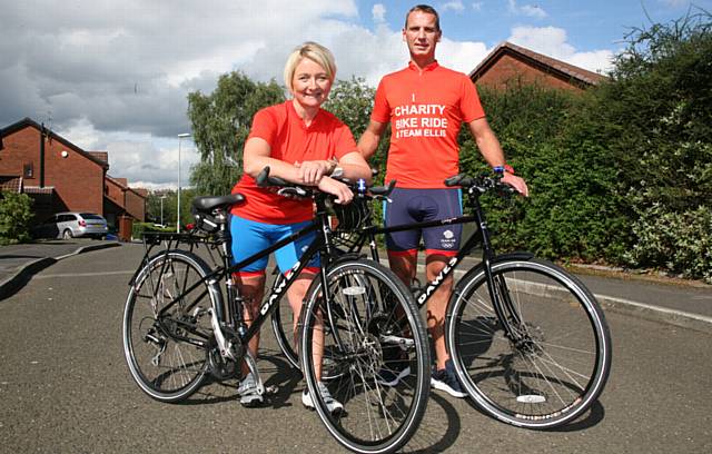 PEDAL power . . . Julia and Graham Cooper