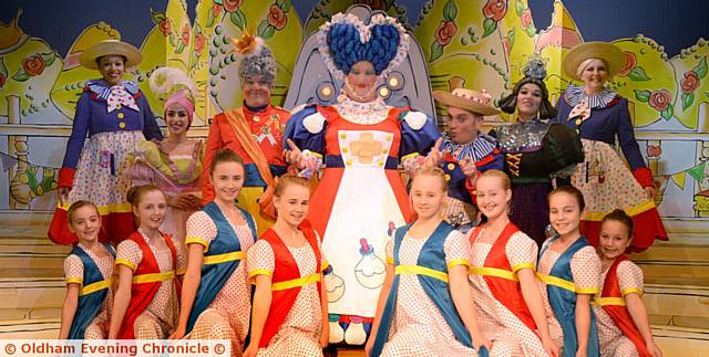 OLDHAM Coliseum's Sleeping Beauty pantomime cast.