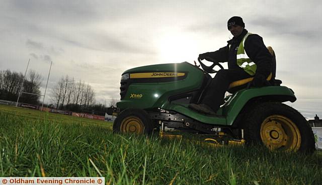 PITCHING in... the Whitebank Stadium pitch is due an upgrade