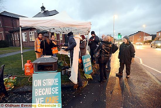 National 24 hour strike by NHS junior doctors. Photo shows Royal Oldham Hospital picket line. National 24 hour strike by NHS junior doctors. Photo shows Royal Oldham Hospital picket line.