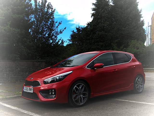 Kia cee'd GT - it's a bit of a looker . . .