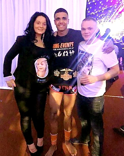 Leyton Collymore centre with Lucy Walton and Liam Carmichael (r). Leyton Collymore centre with Lucy Walton and Liam Carmichael (r).