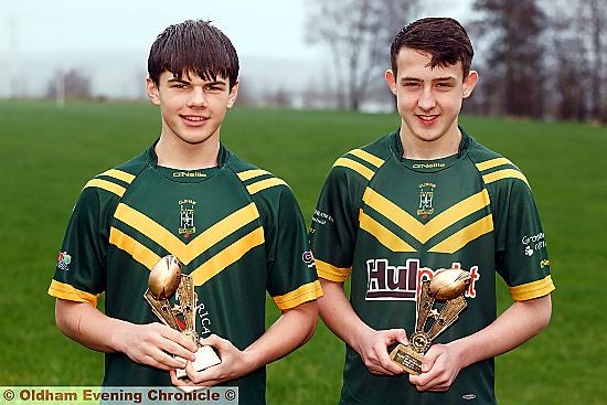 BRIGHT FUTURES: St Anne’s pair Josh Gregory (under-13s, left) and Robert Charles (under-15s). PICTURE: PAUL STERRITT. BRIGHT FUTURES: St Anne’s pair Josh Gregory (under-13s, left) and Robert Charles (under-15s). PICTURE: PAUL STERRITT.