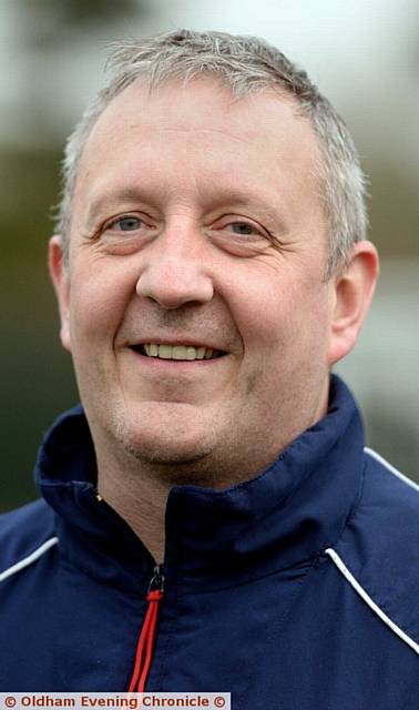 GLORY CHARGE . . . Heyside manager Geoff Howard