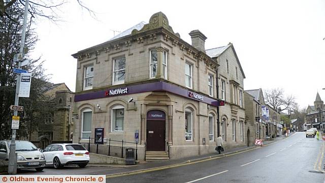 UNDER THREAT . . . NatWest Bank at Uppermill