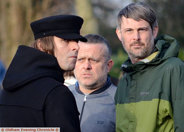 STAR turnout . . . Liam Gallagher (left)