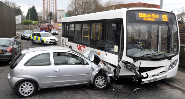 Aftermath of the crash. Picture: Darren Robinson