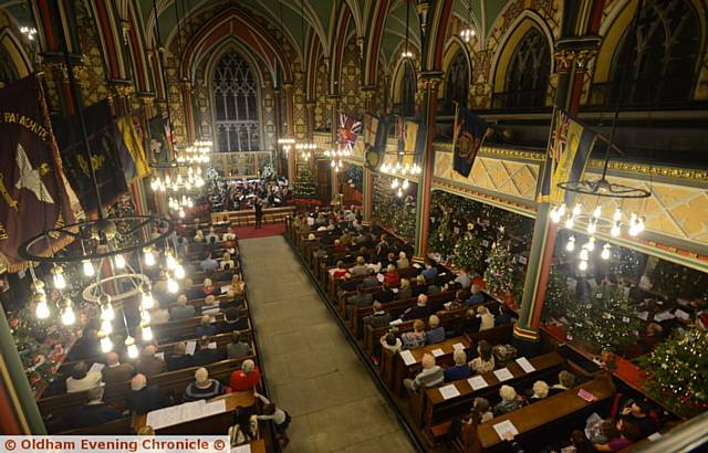 MAGNIFICENT setting . . . Oldham Parish Church