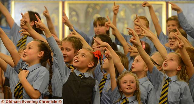 Oldham Chronicle Festival of Carols at Oldham Parish Church. Pic shows St. Mary's Primary School choir, High Crompton.