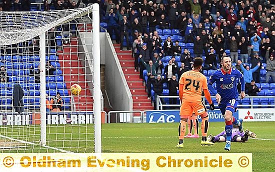 FOX IN THE BOX . . . Rhys Murphy provides a neat finish against Colchester. FOX IN THE BOX . . . Rhys Murphy provides a neat finish against Colchester.