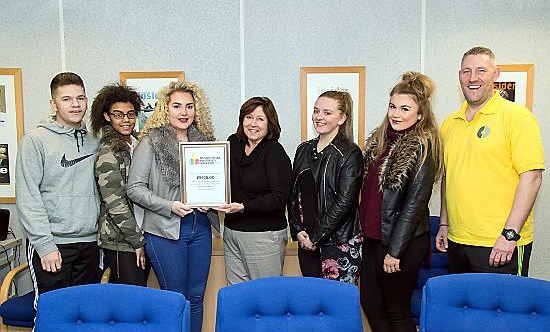 GENEROUS donation . . . Mahdlo members with Marlen Roberts, MD of Insider Media, and Mark Gilligan, Mahdlo youth work co-ordinator GENEROUS donation . . . Mahdlo members with Marlen Roberts, MD of Insider Media, and Mark Gilligan, Mahdlo youth work co-ordinator