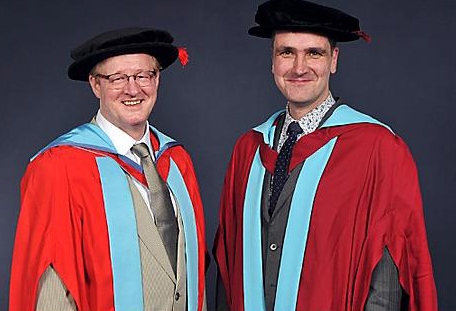 HONORARY degree: Professor David Needham, left, with Professor Phil Williams HONORARY degree: Professor David Needham, left, with Professor Phil Williams