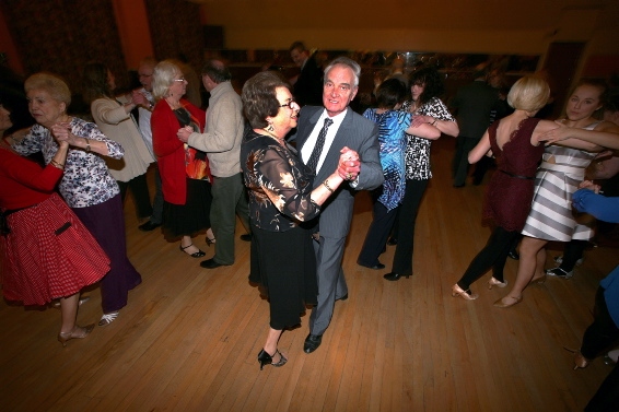 LAST DANCE for Brenda and Dennis Massey and their friends and pupils. Photo Paul Sterritt