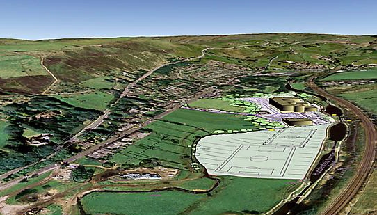 Proposed pitch layout of the new school Proposed pitch layout of the new school