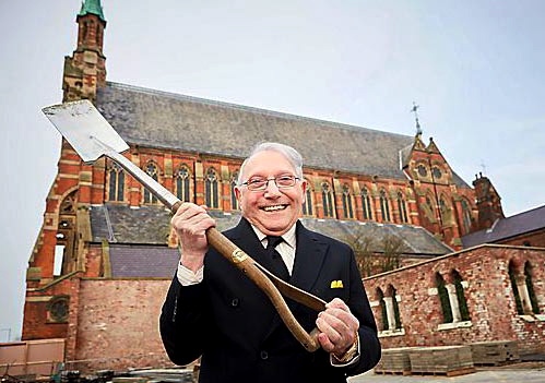 Gorton Monastery celebrate their new extension with Sir Norman Stoller, Chairman, The Stoller Charitable Trust.