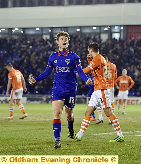 YOU BEAUTY: Matt Palmer celebrates his goal.